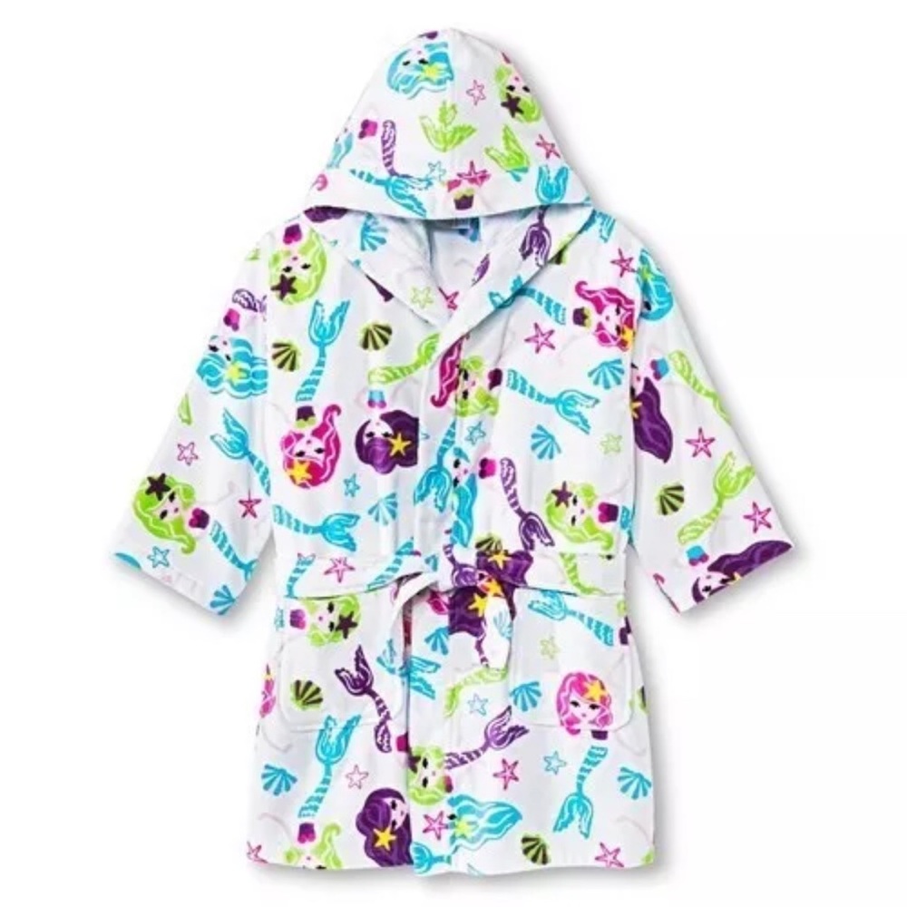 Komar Kids Mermaid Bathrobe Swimsuit Cover 5/6 (S)